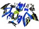 Preisgünstige Suzuki GSXR 600 / GSXR 750 Motorrad Verkleidung 2008-2010 - Blau Fluoreszierendes Grun Hai