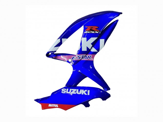 Preisgünstige Suzuki GSXR 600 / GSXR 750 Motorrad Verkleidung 2008-2010 - Weiss Blau Rosa Ecstar Motul