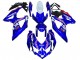 Preisgünstige Suzuki GSXR 600 / GSXR 750 Motorrad Verkleidung 2008-2010 - Weiss Blau Rosa Ecstar Motul