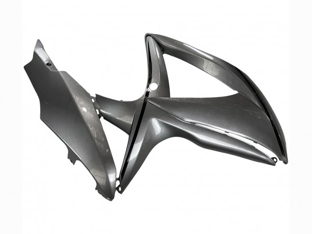 Preisgünstige Suzuki GSXR 600 / GSXR 750 Motorrad Verkleidung 2008-2010 - Matt Grau Schwarz