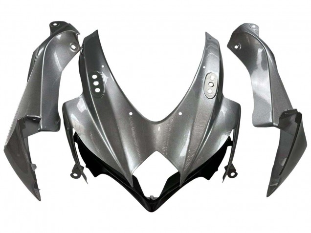Preisgünstige Suzuki GSXR 600 / GSXR 750 Motorrad Verkleidung 2008-2010 - Matt Grau Schwarz
