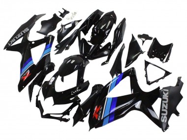 Preisgünstige Suzuki GSXR 600 / GSXR 750 Motorrad Verkleidung 2008-2010 - Glanzendes Schwarz Blau