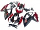 Preisgünstige Suzuki GSXR 600 / GSXR 750 Motorrad Verkleidung 2008-2010 - Rot Glanzendes Schwarz