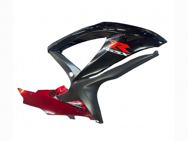 Preisgünstige Suzuki GSXR 600 / GSXR 750 Motorrad Verkleidung 2008-2010 - Rot Glanzendes Schwarz