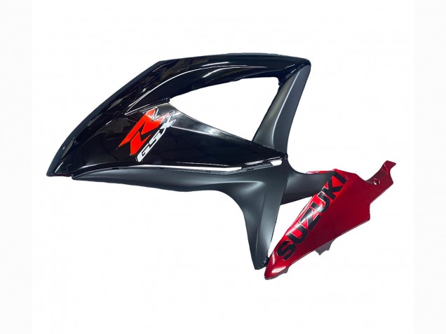 Preisgünstige Suzuki GSXR 600 / GSXR 750 Motorrad Verkleidung 2008-2010 - Rot Glanzendes Schwarz