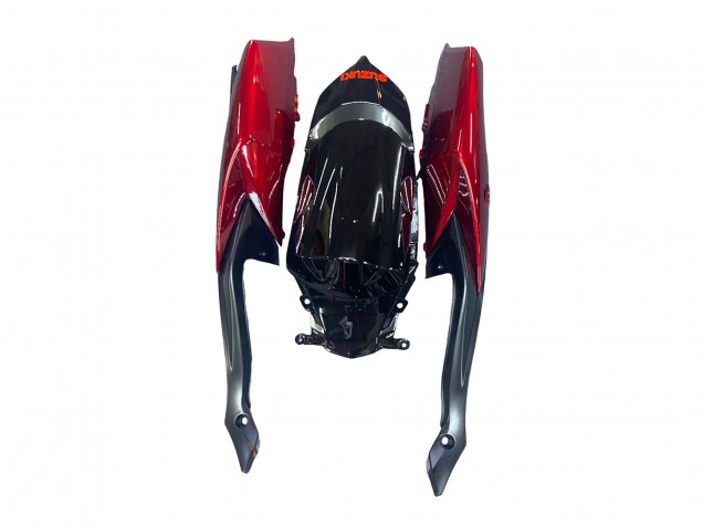 Preisgünstige Suzuki GSXR 600 / GSXR 750 Motorrad Verkleidung 2008-2010 - Rot Glanzendes Schwarz