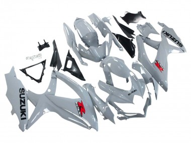 Preisgünstige Suzuki GSXR 600 / GSXR 750 Motorrad Verkleidung 2008-2010 - Glanzendes Grau