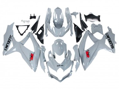 Preisgünstige Suzuki GSXR 600 / GSXR 750 Motorrad Verkleidung 2008-2010 - Glanzendes Grau