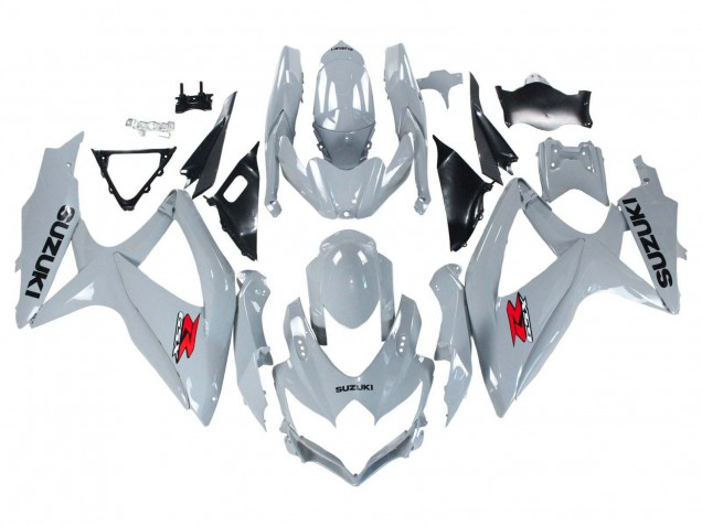 Preisgünstige Suzuki GSXR 600 / GSXR 750 Motorrad Verkleidung 2008-2010 - Glanzendes Grau