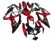Preisgünstige Suzuki GSXR 600 / GSXR 750 Motorrad Verkleidung 2008-2010 - Rot Glanzendes Schwarz