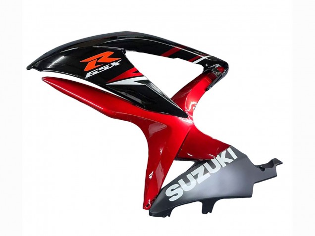 Preisgünstige Suzuki GSXR 600 / GSXR 750 Motorrad Verkleidung 2008-2010 - Rot Glanzendes Schwarz