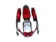 Preisgünstige Suzuki GSXR 600 / GSXR 750 Motorrad Verkleidung 2008-2010 - Rot Glanzendes Schwarz