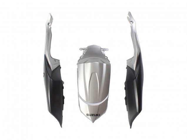 Preisgünstige Suzuki GSXR 600 / GSXR 750 Motorrad Verkleidung 2008-2010 - Silber Matt Schwarz
