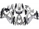 Preisgünstige Suzuki GSXR 600 / GSXR 750 Motorrad Verkleidung 2008-2010 - Silber Matt Schwarz