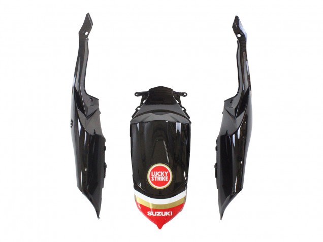 Preisgünstige Suzuki GSXR 600 / GSXR 750 Motorrad Verkleidung 2008-2010 - Glanzendes Schwarz Rot Weiss Motul Lucky Strike