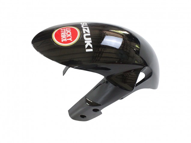 Preisgünstige Suzuki GSXR 600 / GSXR 750 Motorrad Verkleidung 2008-2010 - Glanzendes Schwarz Rot Weiss Motul Lucky Strike