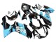 Preisgünstige Suzuki GSXR 600 / GSXR 750 Motorrad Verkleidung 2011-2024 - Glanzendes Schwarz Hellblau