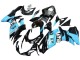 Preisgünstige Suzuki GSXR 600 / GSXR 750 Motorrad Verkleidung 2011-2024 - Glanzendes Schwarz Hellblau