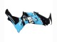 Preisgünstige Suzuki GSXR 600 / GSXR 750 Motorrad Verkleidung 2011-2024 - Glanzendes Schwarz Hellblau