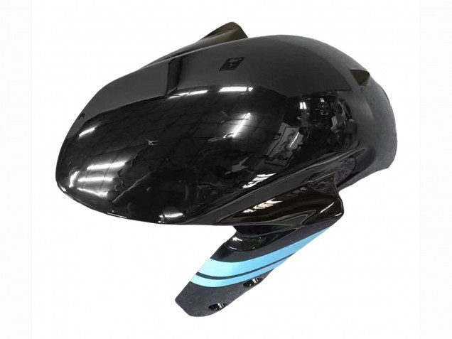 Preisgünstige Suzuki GSXR 600 / GSXR 750 Motorrad Verkleidung 2011-2024 - Glanzendes Schwarz Hellblau