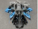 Preisgünstige Suzuki GSXR 600 / GSXR 750 Motorrad Verkleidung 2011-2024 - Glanzendes Schwarz Hellblau