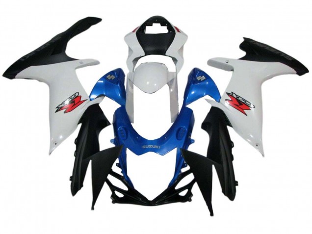 Preisgünstige Suzuki GSXR 600 / GSXR 750 Motorrad Verkleidung 2011-2024 - Weiss Blau Schwarz