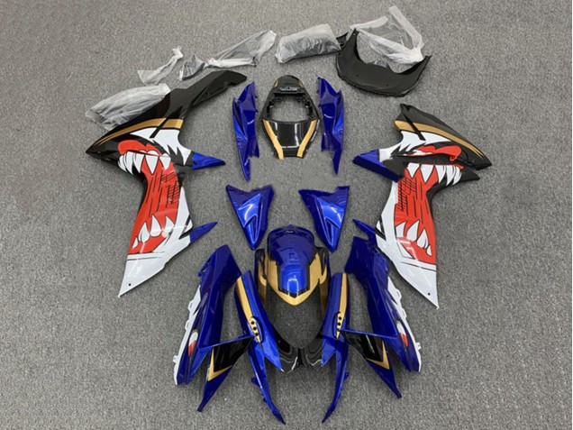 Preisgünstige Suzuki GSXR 600 / GSXR 750 Motorrad Verkleidung 2011-2024 - Blau Gold Rot Schwarz
