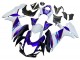 Preisgünstige Suzuki GSXR 600 / GSXR 750 Motorrad Verkleidung 2011-2024 - Blau Lila Weiss