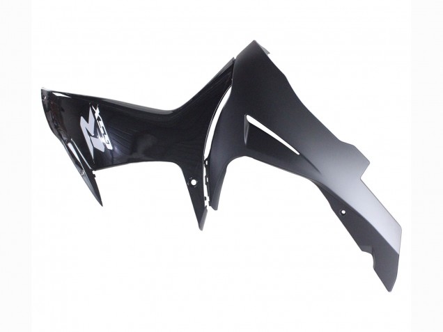 Preisgünstige Suzuki GSXR 600 / GSXR 750 Motorrad Verkleidung 2011-2024 - Glanzendes Schwarz Matt Schwarz Weiss Aufkleber