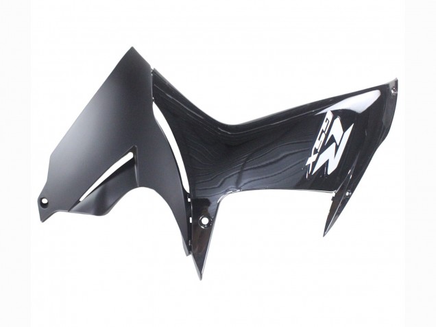 Preisgünstige Suzuki GSXR 600 / GSXR 750 Motorrad Verkleidung 2011-2024 - Glanzendes Schwarz Matt Schwarz Weiss Aufkleber