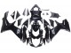 Preisgünstige Suzuki GSXR 600 / GSXR 750 Motorrad Verkleidung 2011-2024 - Glanzendes Schwarz Matt Schwarz Weiss Aufkleber