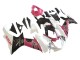 Preisgünstige Suzuki GSXR 600 / GSXR 750 Motorrad Verkleidung 2011-2024 - Weiss Rosa Schwarz Corona