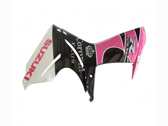 Preisgünstige Suzuki GSXR 600 / GSXR 750 Motorrad Verkleidung 2011-2024 - Weiss Rosa Schwarz Corona