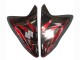 Preisgünstige Suzuki GSXR 600 / GSXR 750 Motorrad Verkleidung 2011-2024 - Glanzendes Schwarz Rot Flamme