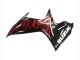 Preisgünstige Suzuki GSXR 600 / GSXR 750 Motorrad Verkleidung 2011-2024 - Glanzendes Schwarz Rot Flamme