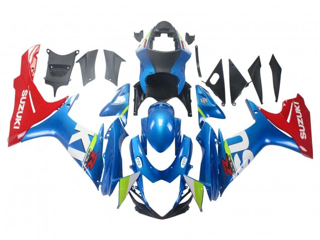 Preisgünstige Suzuki GSXR 600 / GSXR 750 Motorrad Verkleidung 2011-2024 - Blau Rot