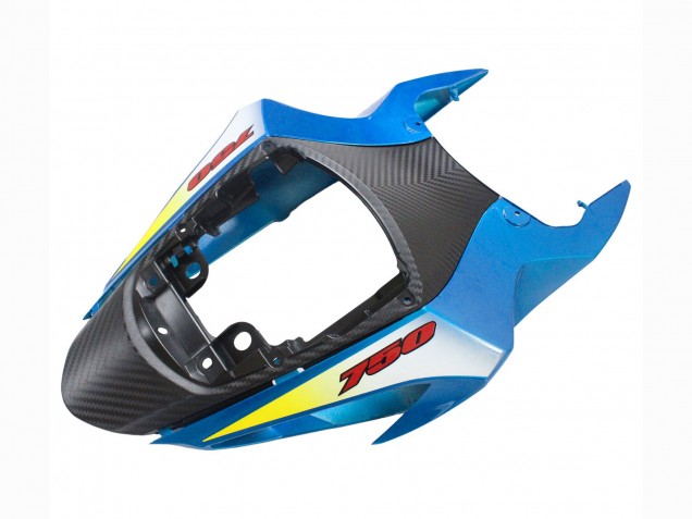 Preisgünstige Suzuki GSXR 600 / GSXR 750 Motorrad Verkleidung 2011-2024 - Blau Weiss Rot