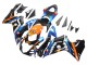 Preisgünstige Suzuki GSXR 600 / GSXR 750 Motorrad Verkleidung 2011-2024 - Hellblau Orange Schwarz Weiss Hai 46