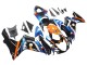 Preisgünstige Suzuki GSXR 600 / GSXR 750 Motorrad Verkleidung 2011-2024 - Hellblau Orange Schwarz Weiss Hai 46