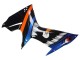 Preisgünstige Suzuki GSXR 600 / GSXR 750 Motorrad Verkleidung 2011-2024 - Hellblau Orange Schwarz Weiss Hai 46