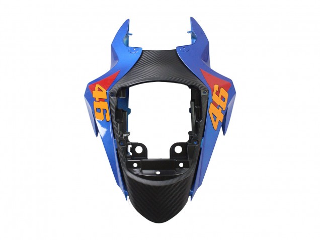 Preisgünstige Suzuki GSXR 600 / GSXR 750 Motorrad Verkleidung 2011-2024 - Hellblau Orange Schwarz Weiss Hai 46