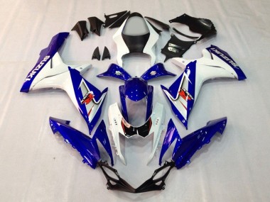 Preisgünstige Suzuki GSXR 600 / GSXR 750 Motorrad Verkleidung 2011-2024 - Blau Weiss