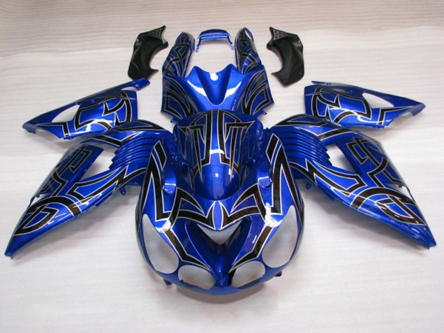Preisgünstige Suzuki GSXR 600 / GSXR 750 Motorrad Verkleidung 2011-2024 - Blau Schwarz