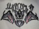 Preisgünstige Yamaha YZF R3/R25 Motorrad Verkleidung 2015-2018 - Glanzendes Schwarz Matt Schwarz Rot