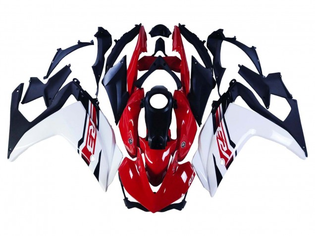 Preisgünstige Yamaha YZF R3/R25 Motorrad Verkleidung 2015-2018 - Weiss Rot Matt Schwarz