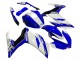 Preisgünstige Yamaha YZF R3/R25 Motorrad Verkleidung 2015-2018 - Weiss Blau Schwarz Rennen