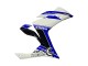 Preisgünstige Yamaha YZF R3/R25 Motorrad Verkleidung 2015-2018 - Weiss Blau Schwarz Rennen
