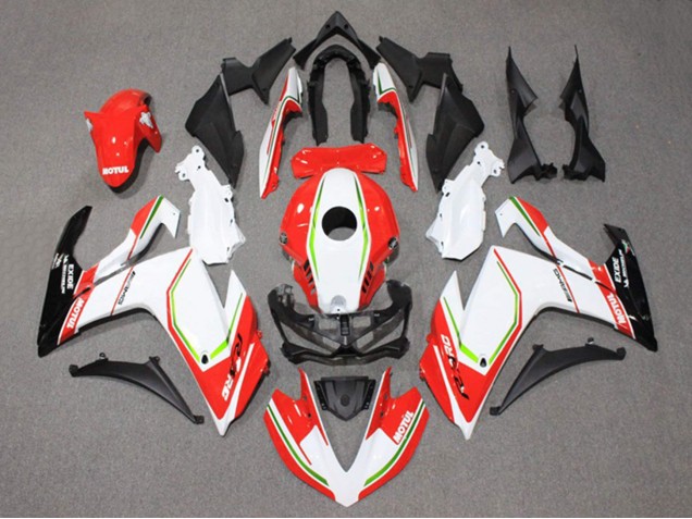 Preisgünstige Yamaha YZF R3/R25 Motorrad Verkleidung 2015-2018 - Weiss Rot Grun Schwarz Motul
