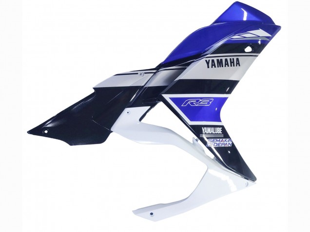Preisgünstige Yamaha YZF R3/R25 Motorrad Verkleidung 2015-2018 - Weiss Blau Schwarz Yamalube