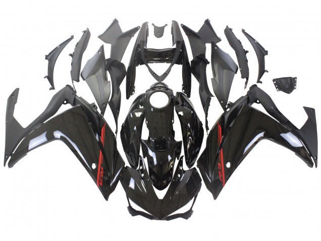 Preisgünstige Yamaha YZF R3/R25 Motorrad Verkleidung 2015-2018 - Glanzendes Schwarz Rot Weiss